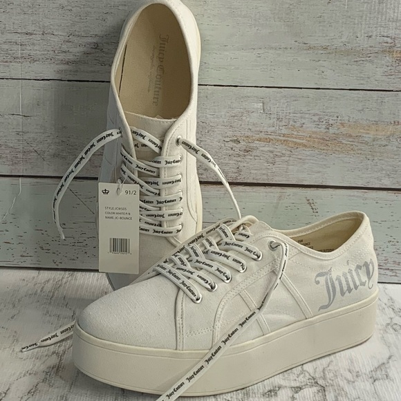 Juicy Couture Women’s White Jc Bouncy Sneaker - Picture 2 of 10